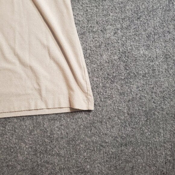 Charter Club Womens XL Extra Large Beige Scoop Neck Tank Top Sleeveless Metallic - Picture 4 of 10